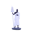 Terreiro Chão de Oya hand-crafted resin statue of Oxalá wearing white robes and holding a traditional staff