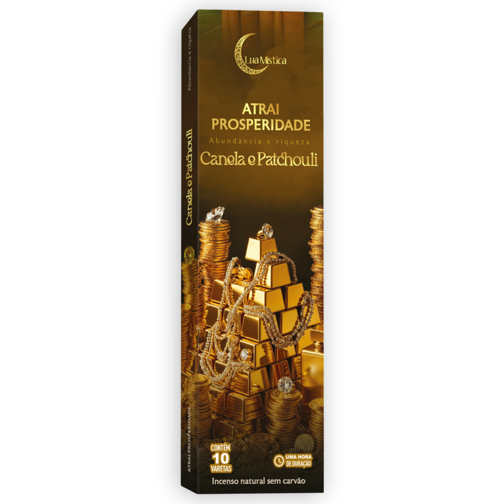 Incenso Natural Atrai Prosperidade 0% Carvão Cx C 10 Var