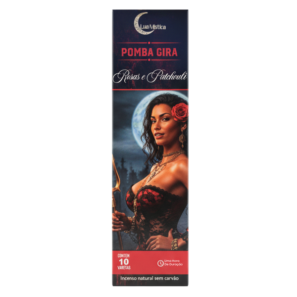 Incenso Natural Pomba Gira 0% Carvão Cxs C 10 Varetas