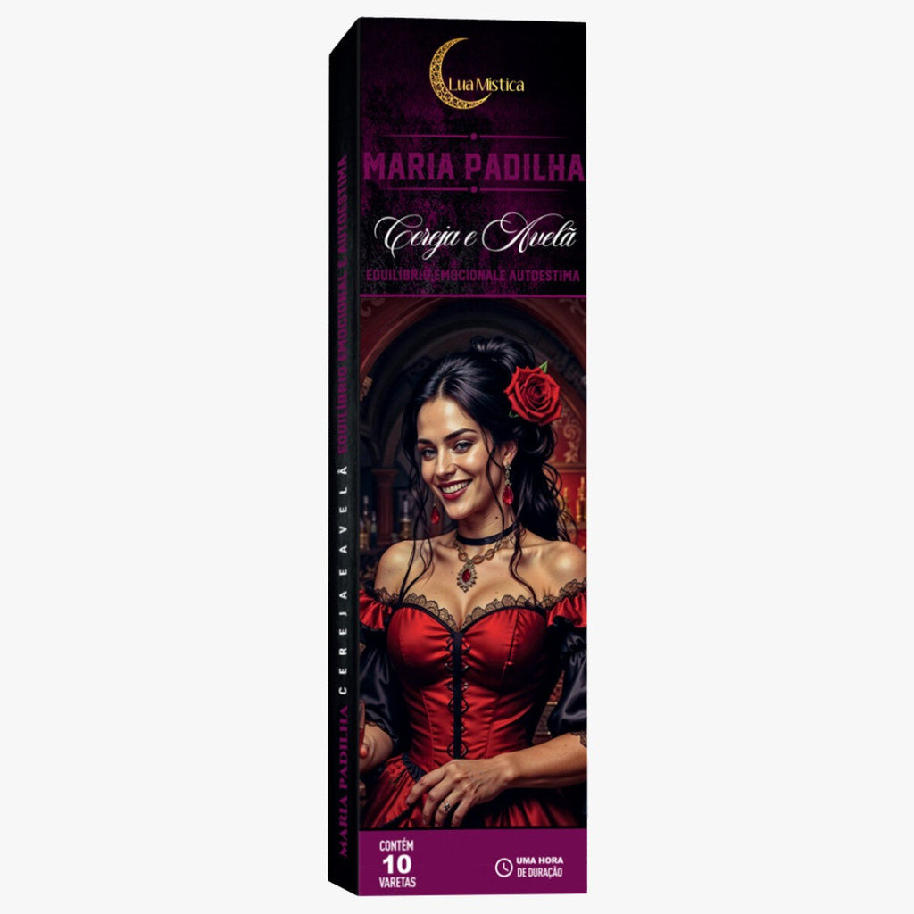 Incenso Natural Maria Padilha 0% Carvão Cxs C 10 Varetas