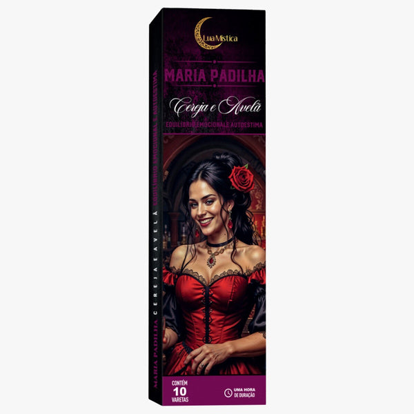 Incenso Natural Maria Padilha 0% Carvão Cxs C 10 Varetas