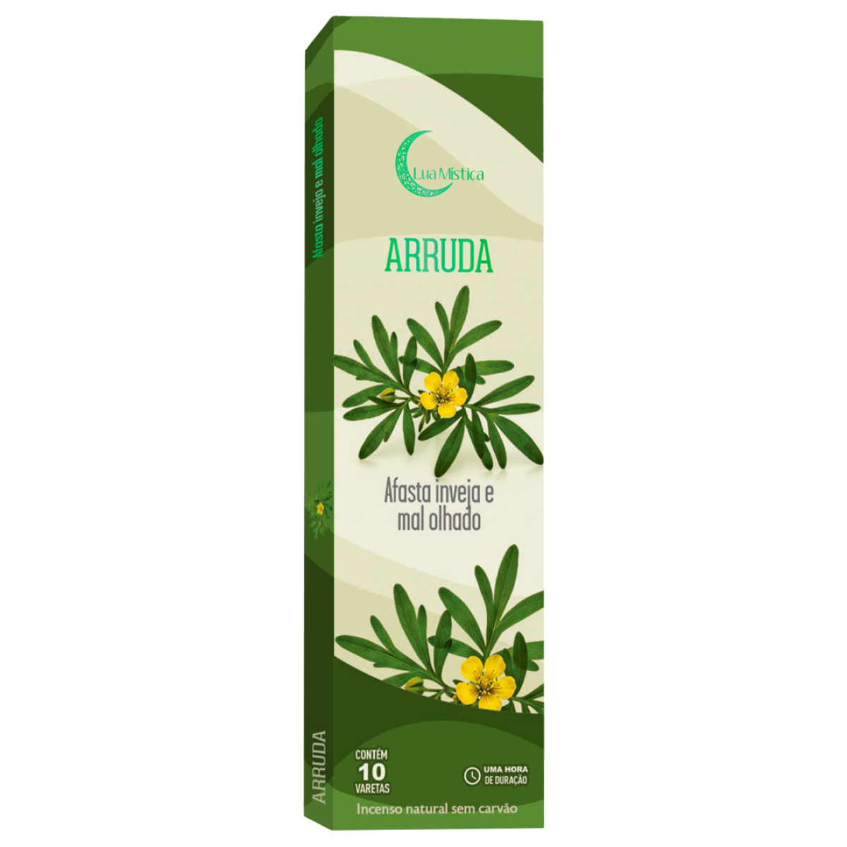 Incenso Natural Arruda 0% Carvão Cx C 10 Varetas