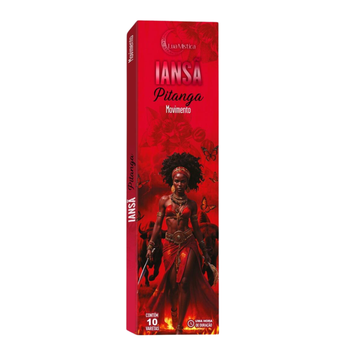 Incenso Natural Iansã Lua Mística 0 Carvão Cx c/ 10 Varetas