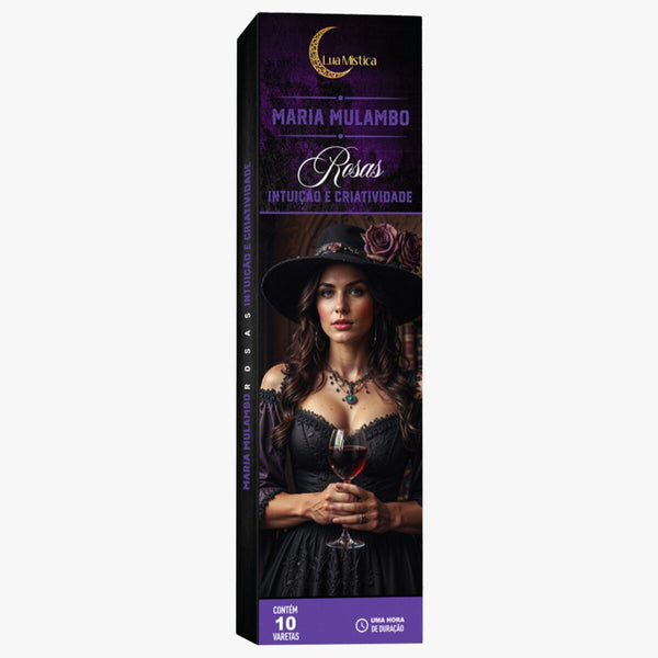 Incenso Natural Maria Mulambo 0% Carvão Cxs C 10 Varetas