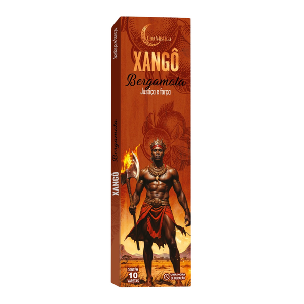 Incenso Natural Xangô Lua Mística 0 Carvão Cx c/ 10 Varetas