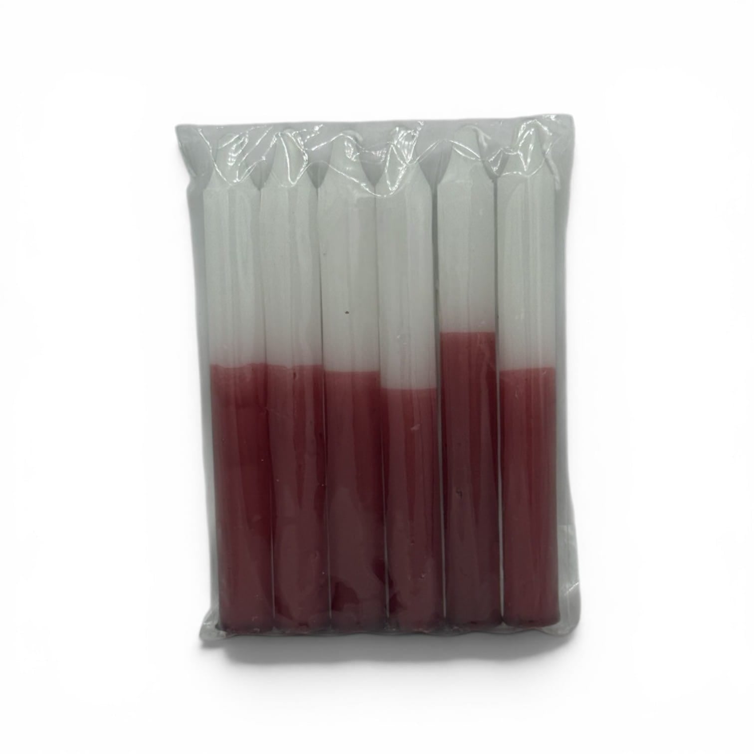 Vela Bicolor - Vermelho / Branco
