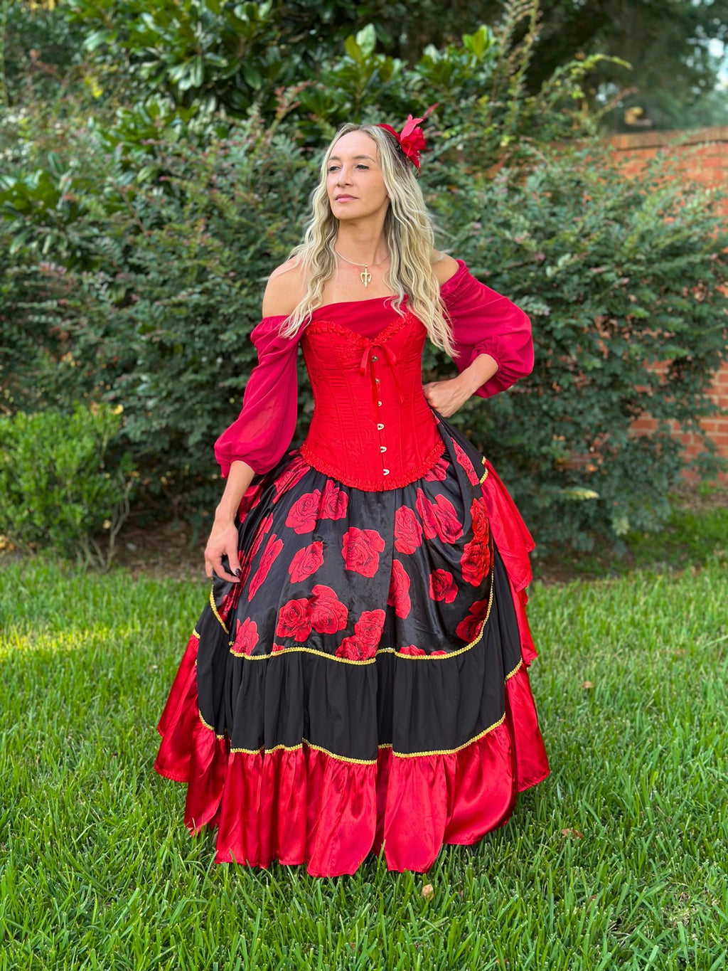 Saia - Rosa Vermelha 001