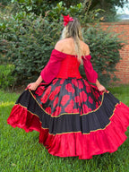 Saia - Rosa Vermelha 001